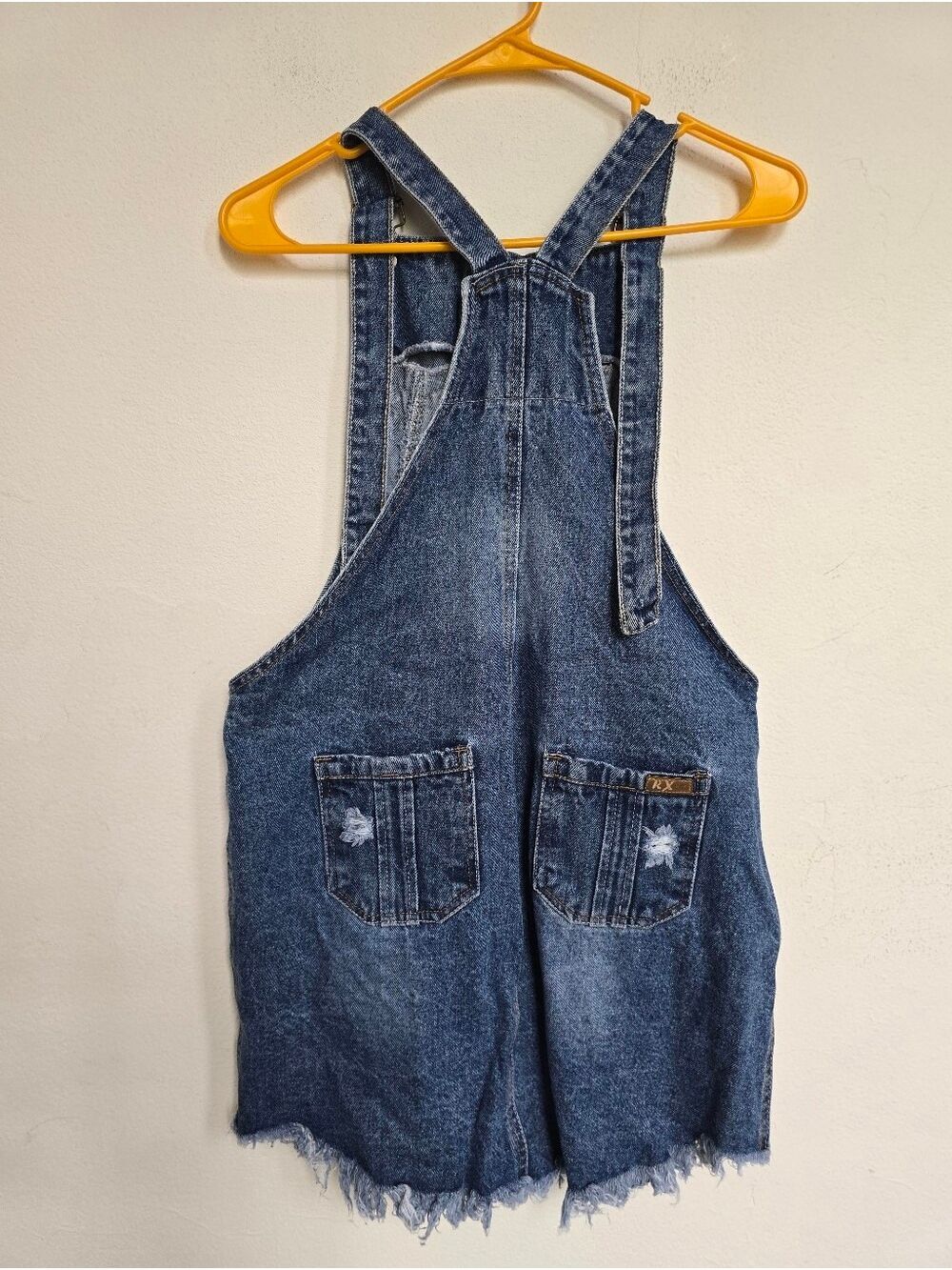 Disney Mickey Mouse Denim Overall Dress RX Jeans Distressed Size Medium - Picture 11 of 17